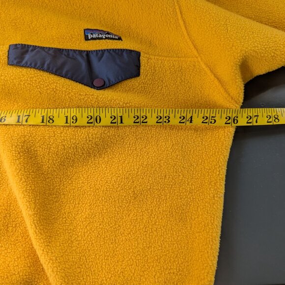 Vintage Yellow Mens Synchilla Snap Pullover Mens XL - Picture 12 of 15